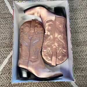 Jeffrey Campbell x Free People Dagget Boot Muave Pink Sz 8